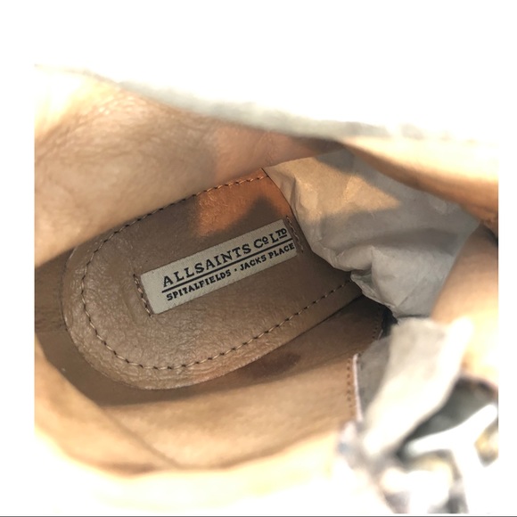 🆕 All Saints Bonny Cuban Fringe Harness Boots - Picture 10 of 12